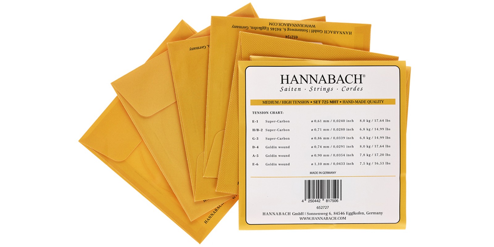 Hannabach Goldin 725MHT Carbon Saiten