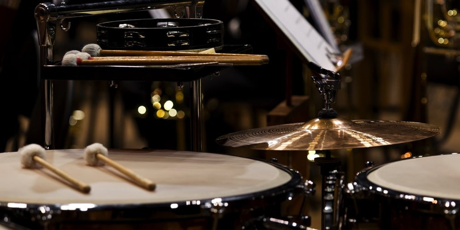 Orchestral percussion instruments