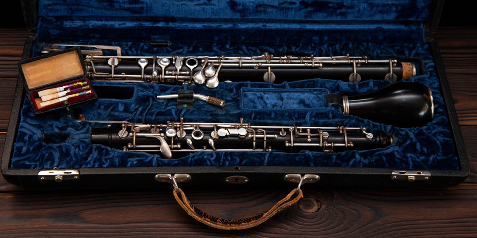 Blasinstrument im Etui