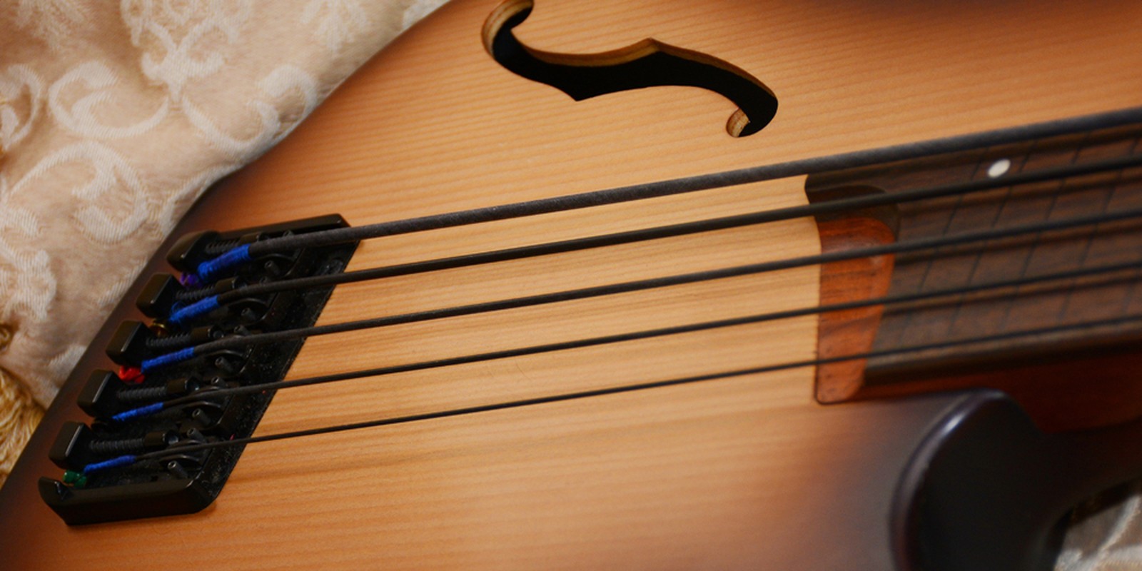 Halbakustischer 5-Saiter Bass