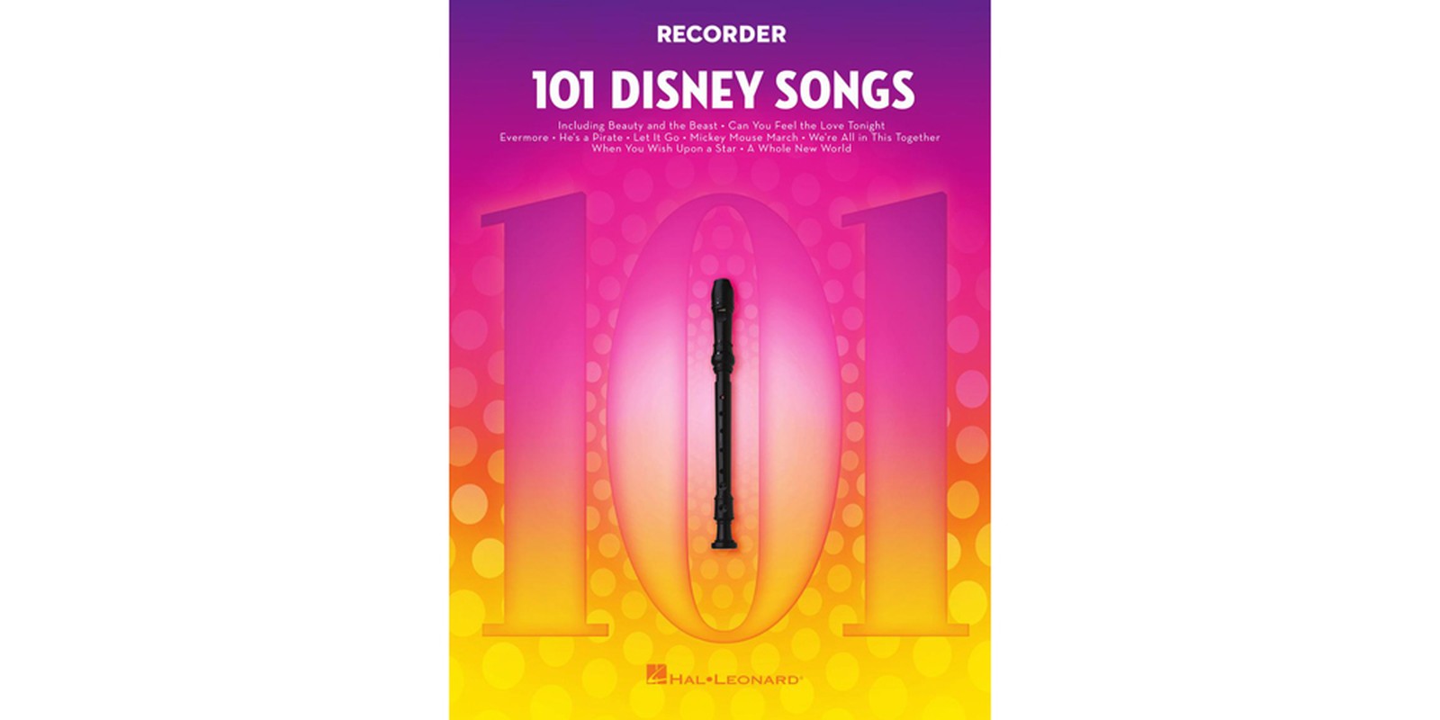 Songbuch Hal Leonard 101 Disney Songs Recorder