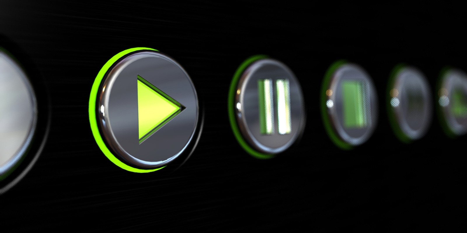Bedientasten eines Media Players