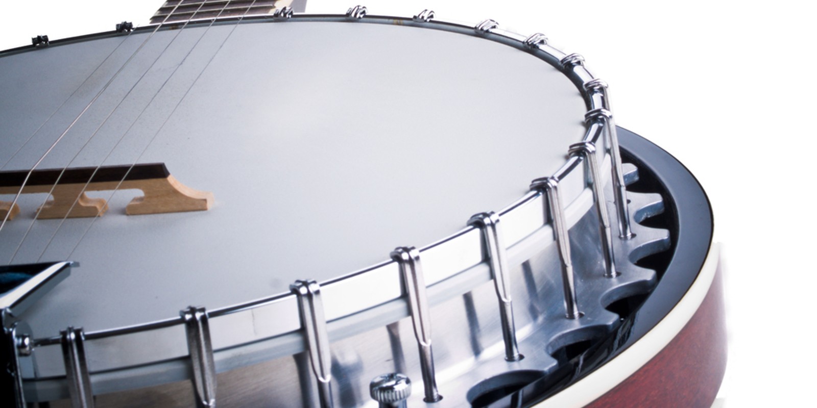 Detailaufnahme von einem Banjo