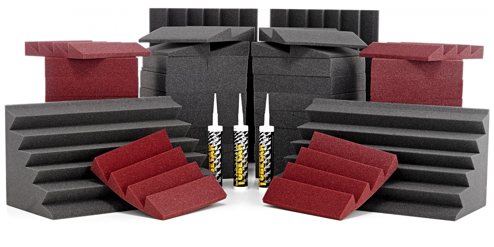 Auralex Acoustics Roominators Alpha-DST burgunder - Acoustics Alpha-DST Set