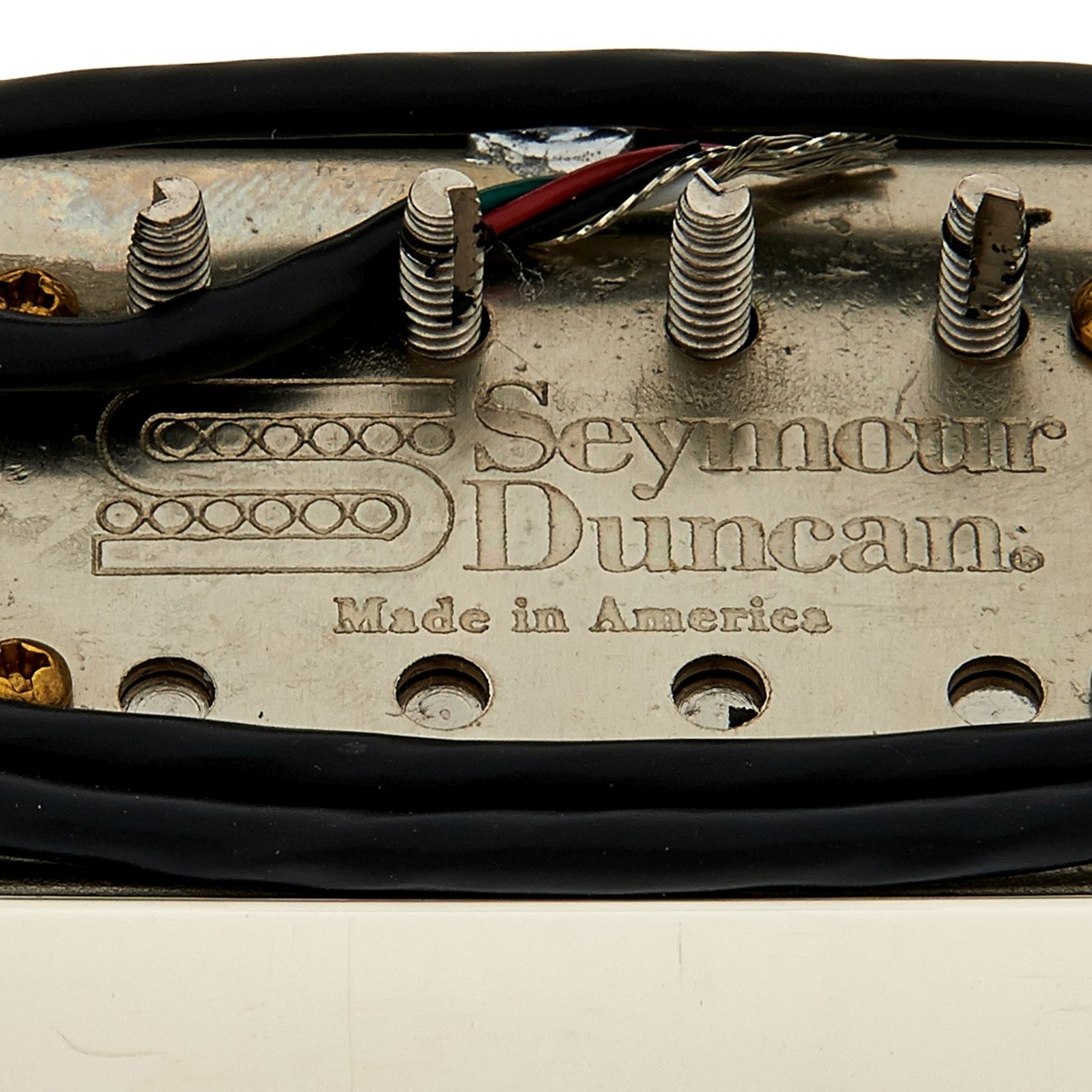 Bodenplatte des Seymour Duncan SH-5-Duncan Custom Humbucker N Tonabnehmer mit Nickel Cover