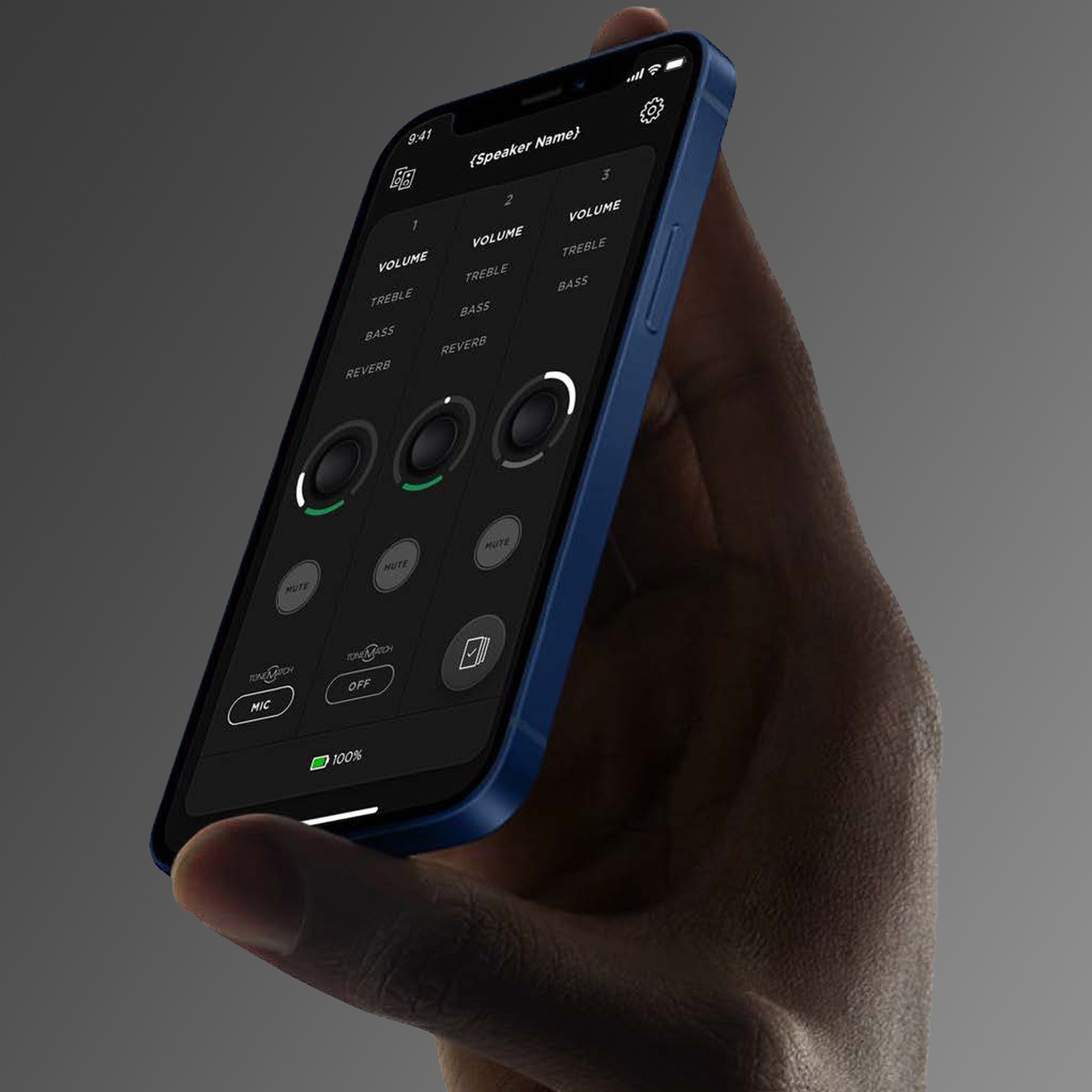 Smartphone with Bose Music app equaliser