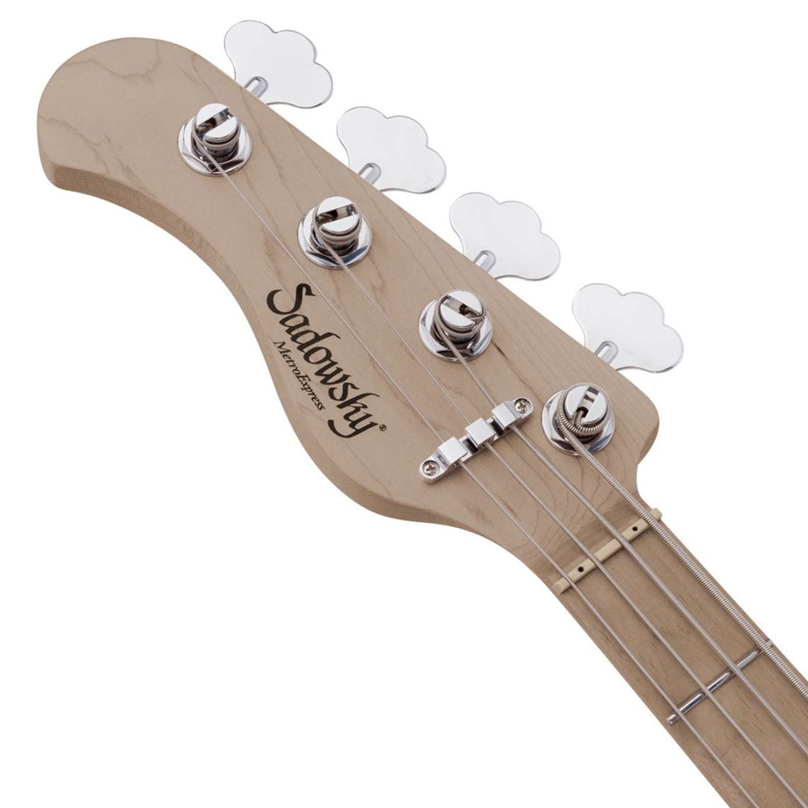 Headstock, Sadowsky MetroExpress 21 Vintage JJ4 Maple Left-Handed Black, bass guitar