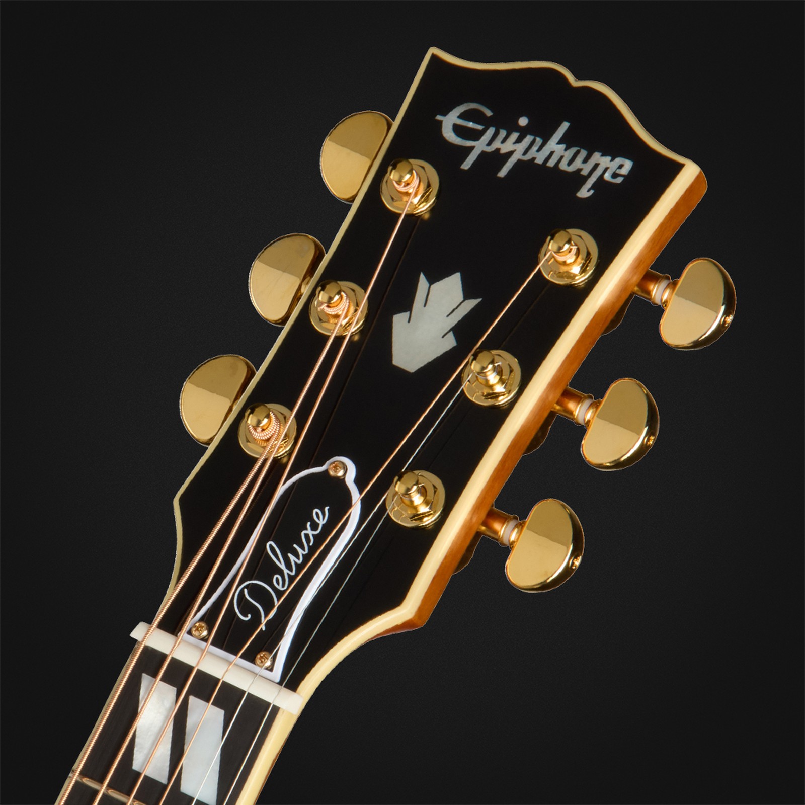 Headstock, Epiphone Hummingbird Deluxe EC AB IBC