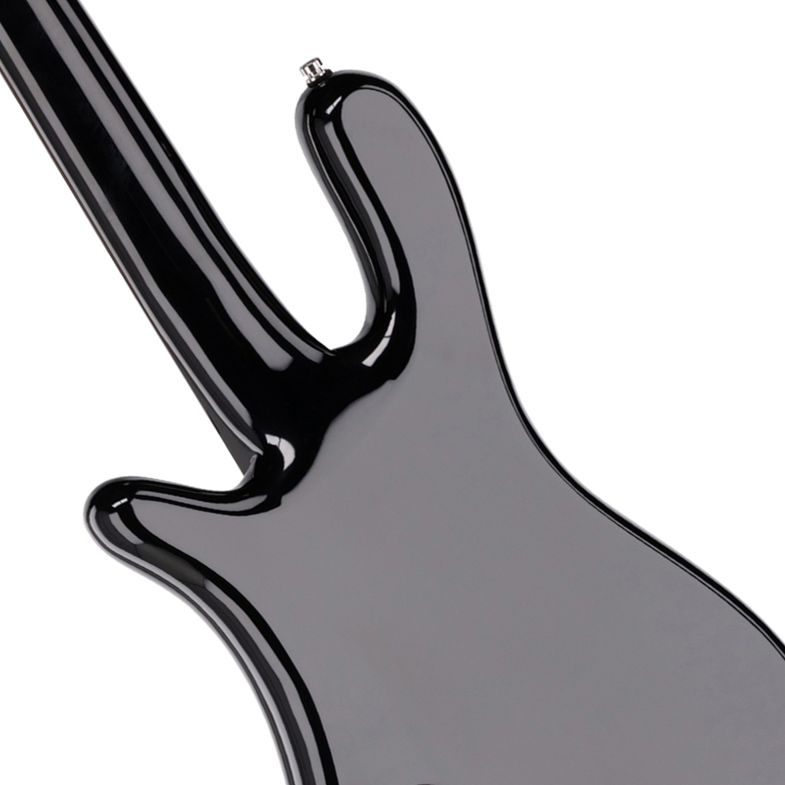 Rear view, Warwick RockBass Streamer Neckthru I 4 Black, electric bass guitar