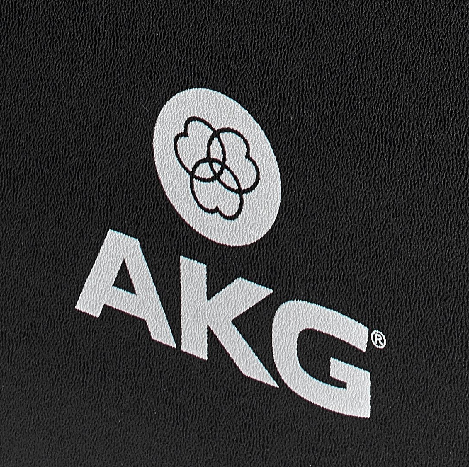 AKG logo on the C214 large diaphragm microphone