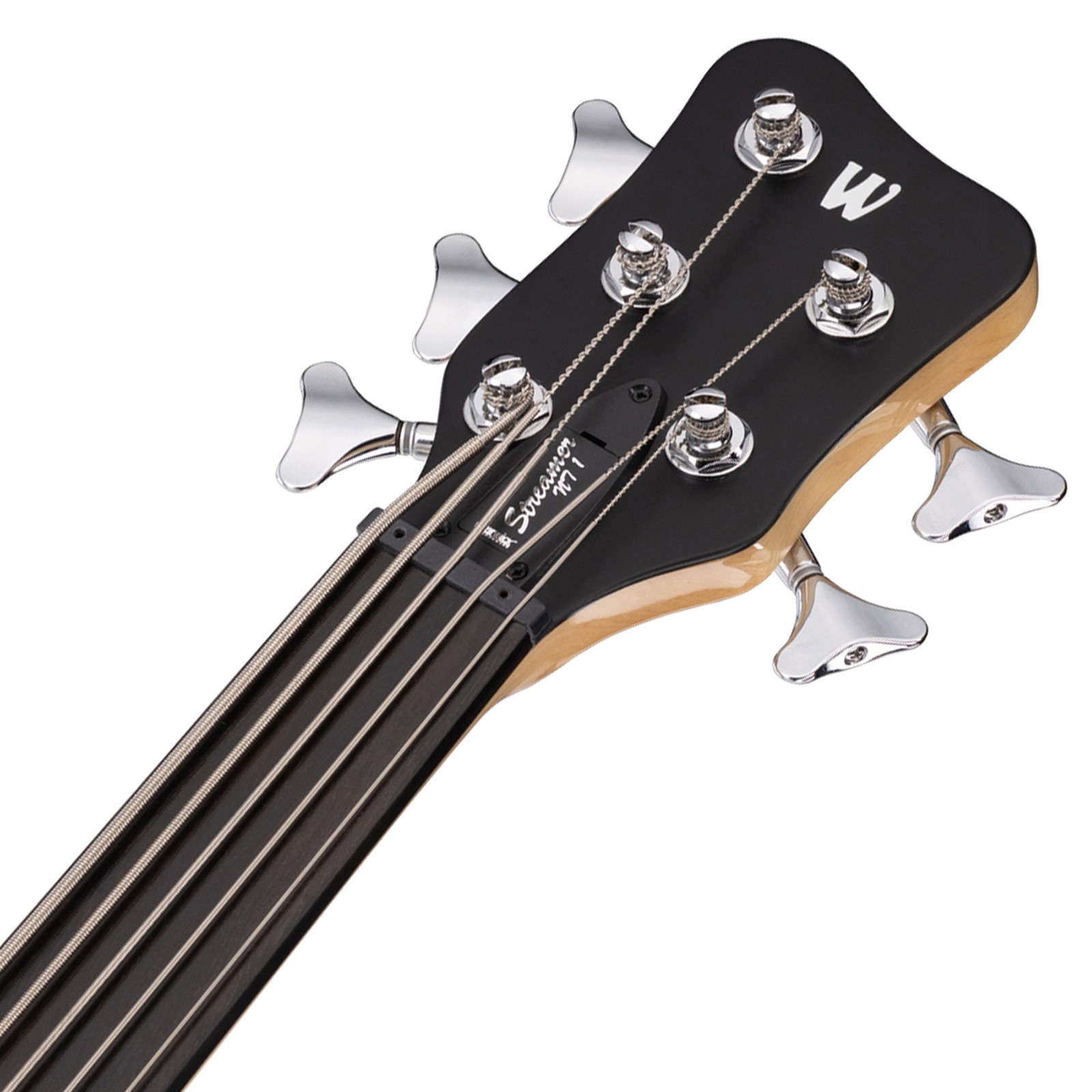 Headstock, Warwick RockBass Streamer Neckthru 5 Fretless Natural, fretless five-string bass