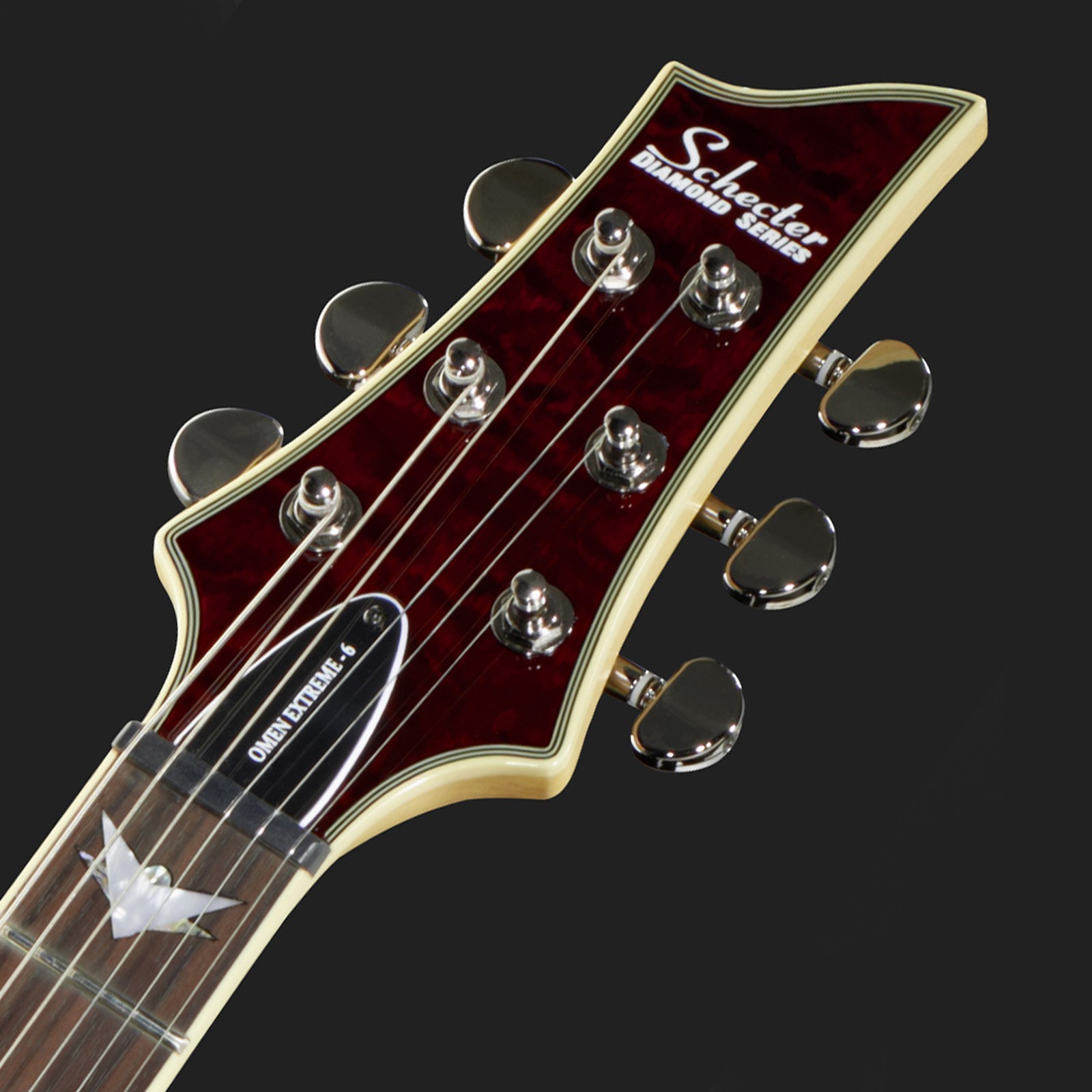 Schecter Omen Extreme 6 E-Gitarre Kopfplatte