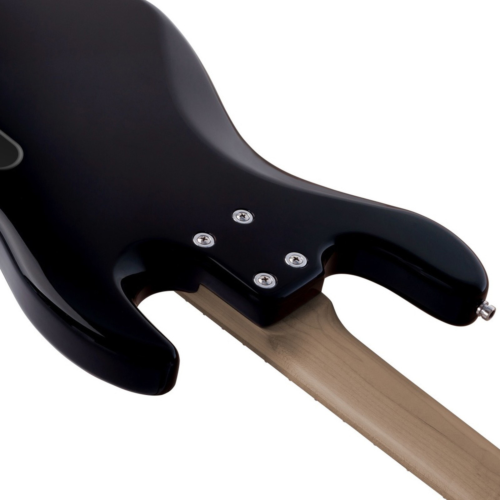 Roasted maple bolt-on neck on the Sadowsky MetroExpress 21 Hybrid PJ 4 Left-handed Black, bass guitar