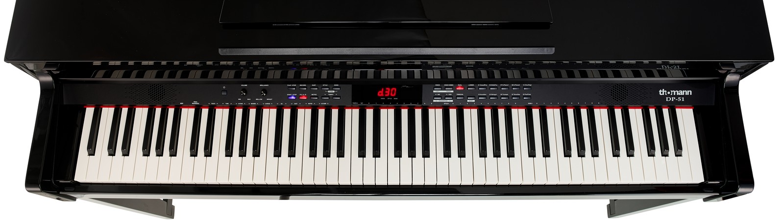 Thomann DP-51 BP,  Klaviatur von oben