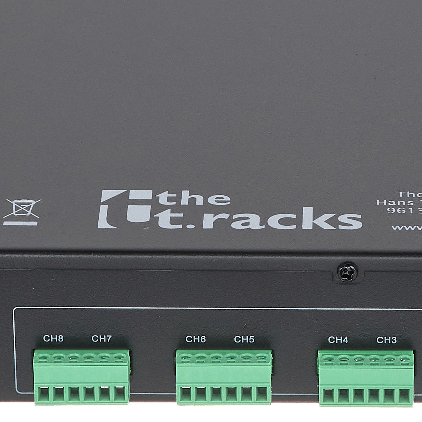 Connections on the t.racks 8x8 Matrix processor