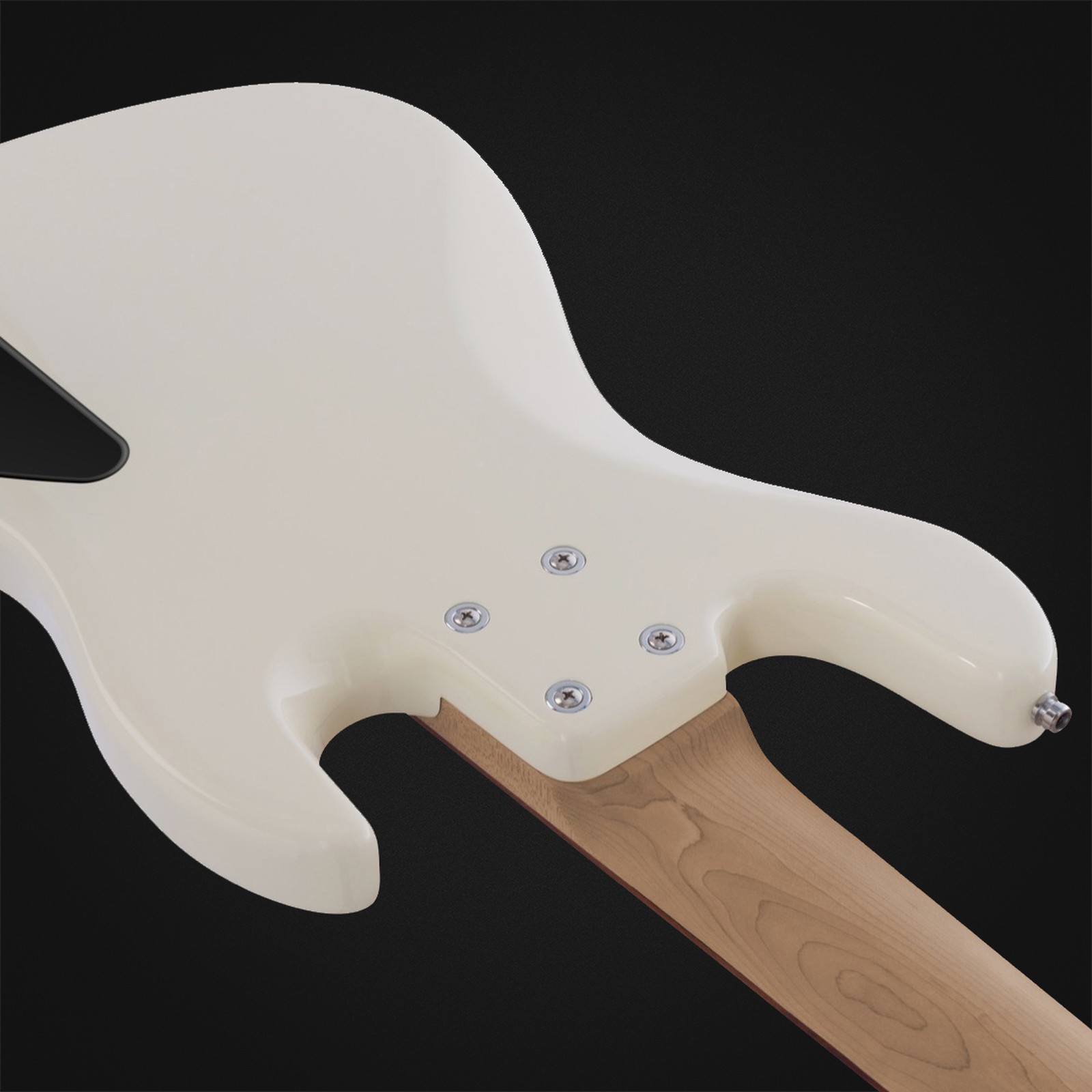 Sadowsky MetroExp21 HybPJ5 Mor LH WH, left-handed five-string bass, rear view