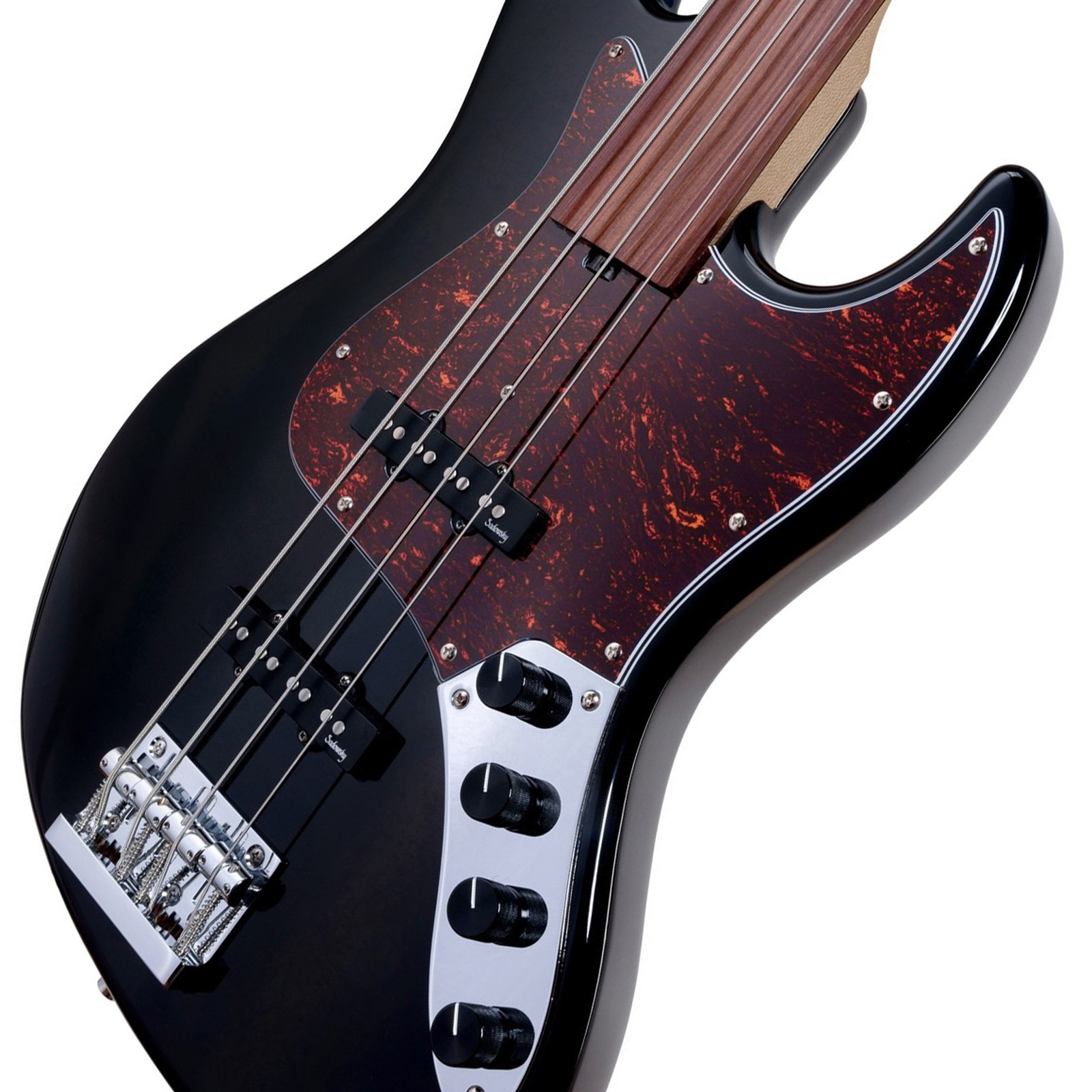 Korpus und Singlecoil Tonabnehmer des Sadowsky MetroExp21 Vint JJ4 Mora FL BK