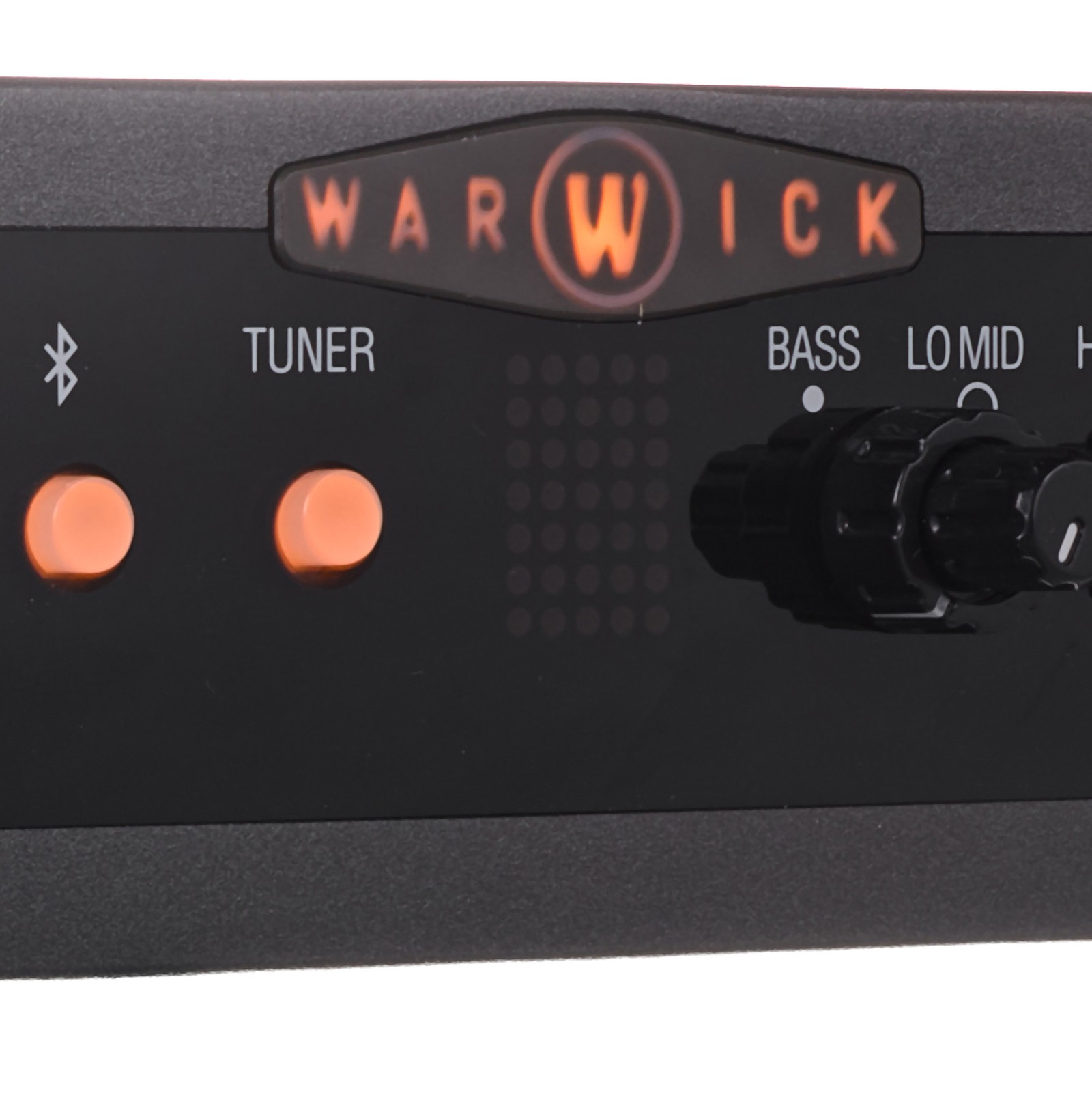 Warwick Logo auf dem Stage Series MC 500 Topteil für E-Bass