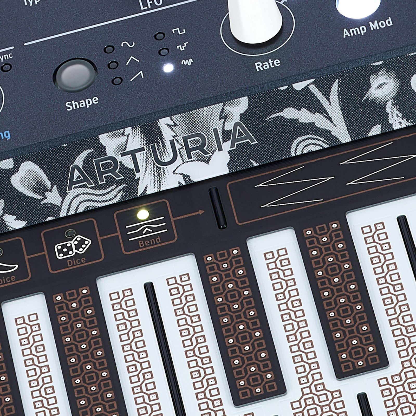 Tastiera del sintetizzatore ibrido Arturia MicroFreak