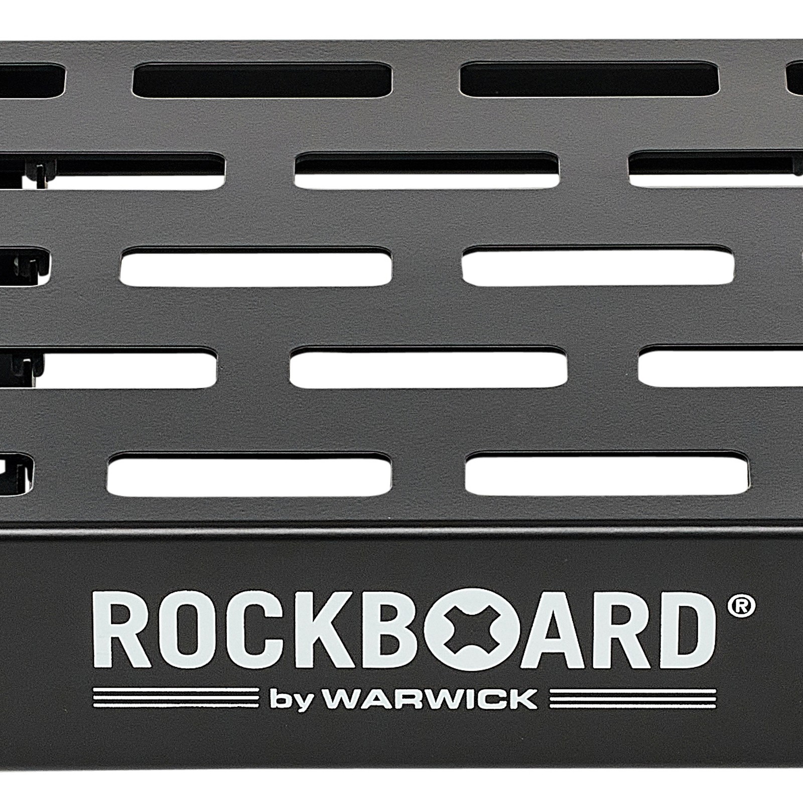 Herstellerlogo auf Rockboard TRES 3.3 Pedalboard
