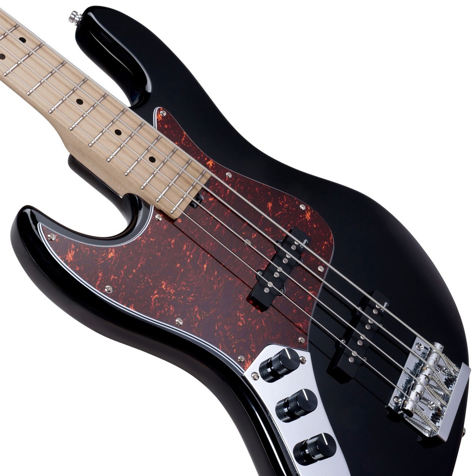 Pickups, Sadowsky MetroExpress 21 Vintage JJ4 Maple Left-Handed Black, bass guitar