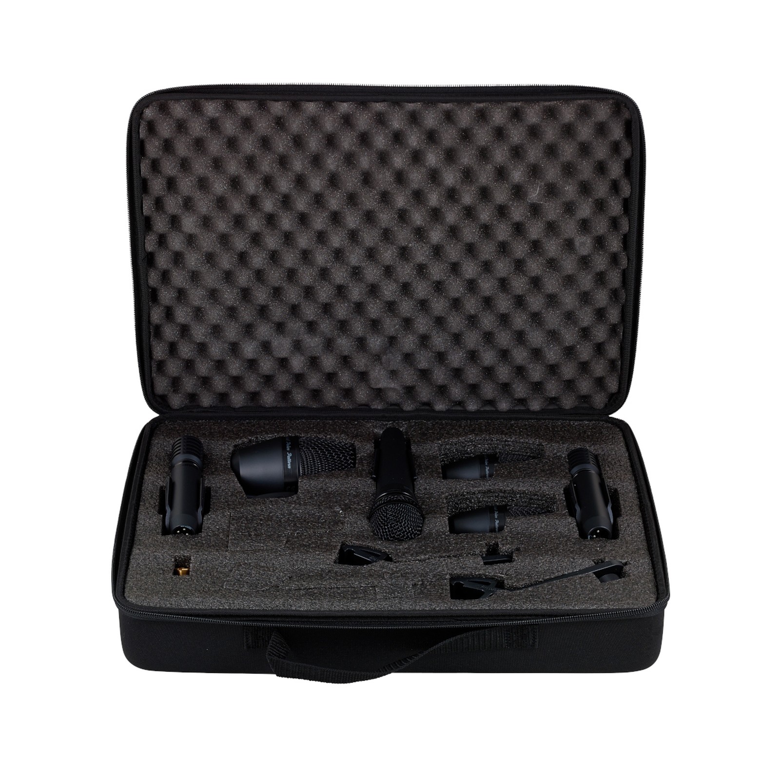 Shure PGA Drumkit 4, drum mics inside suitcase