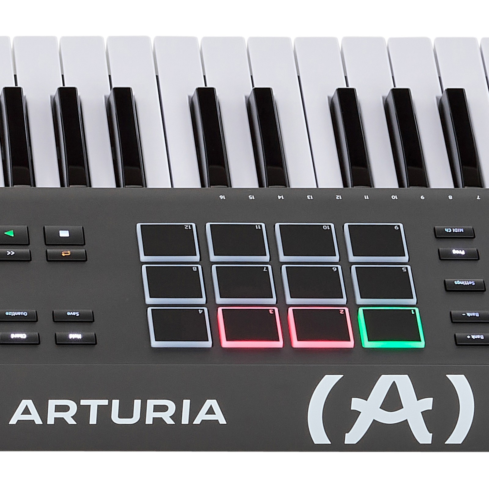 Sample Pads des Arturia KeyLab 61 mk3 Black USB-MIDI-Keyboards