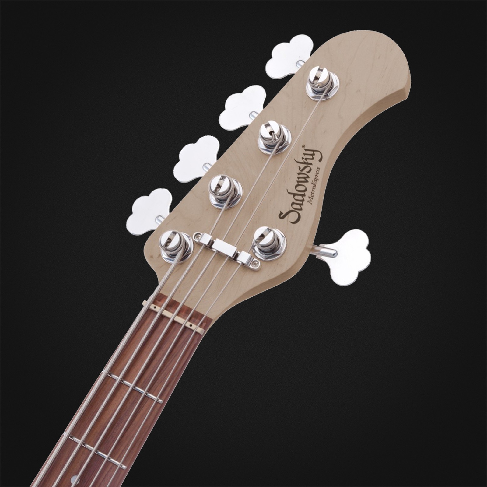 Sadowsky MetroExp 21 HybPJ 5 Morado OBL, five-string bass guitar, headstock