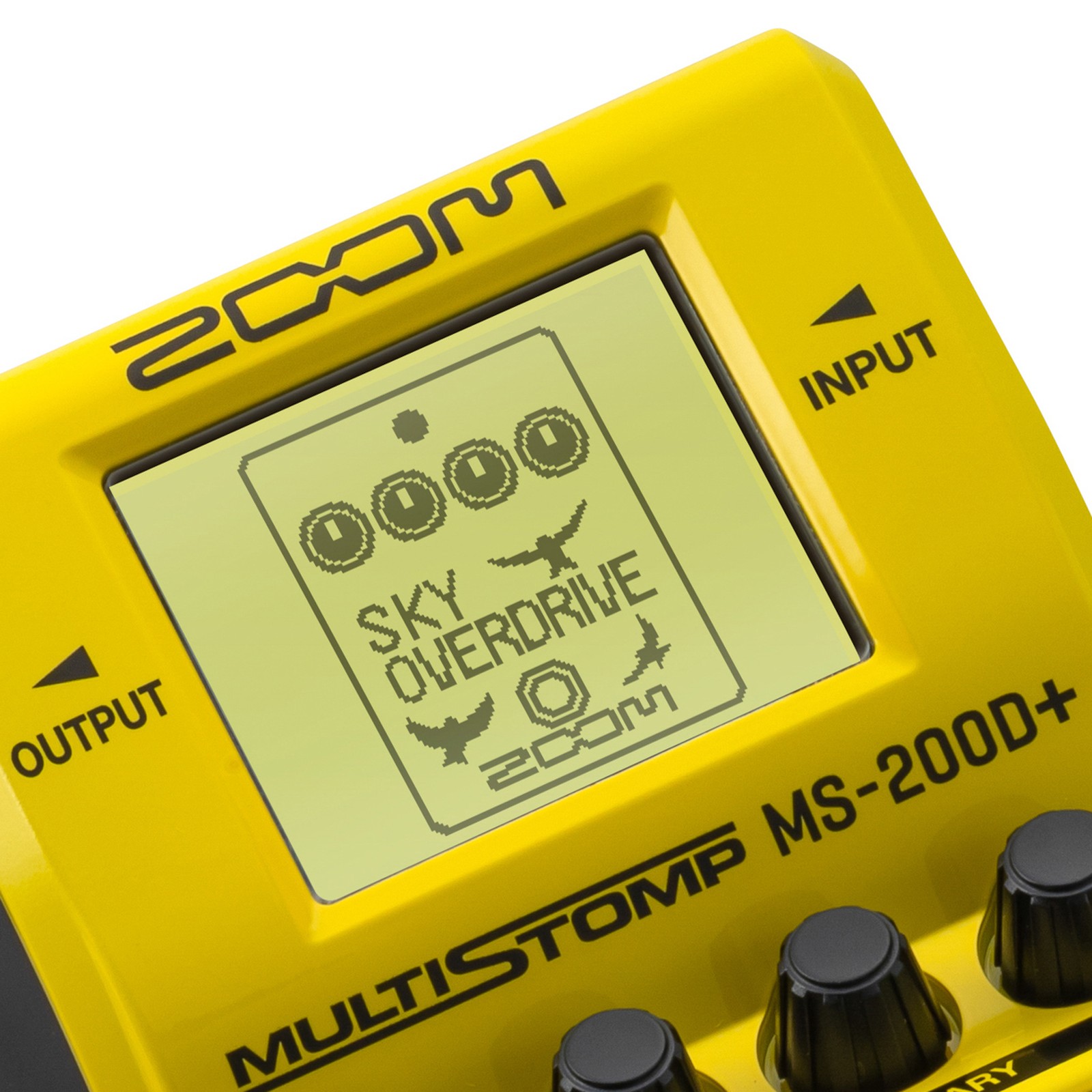 Display des Zoom MS-200D+ Multieffektgerätes