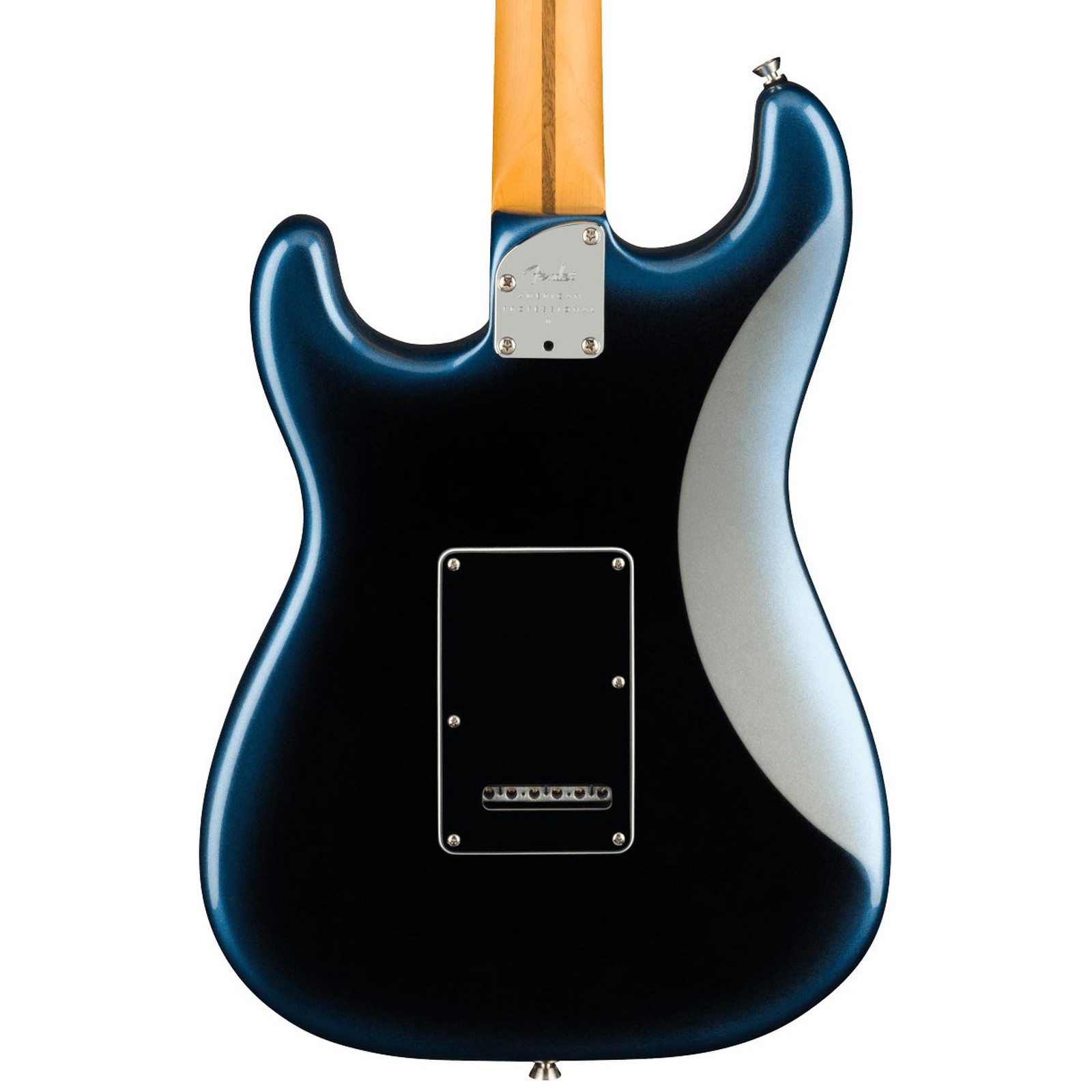 Korpus Rückseite der Fender AM Pro II Strat HSS DK NIT E-Gitarre