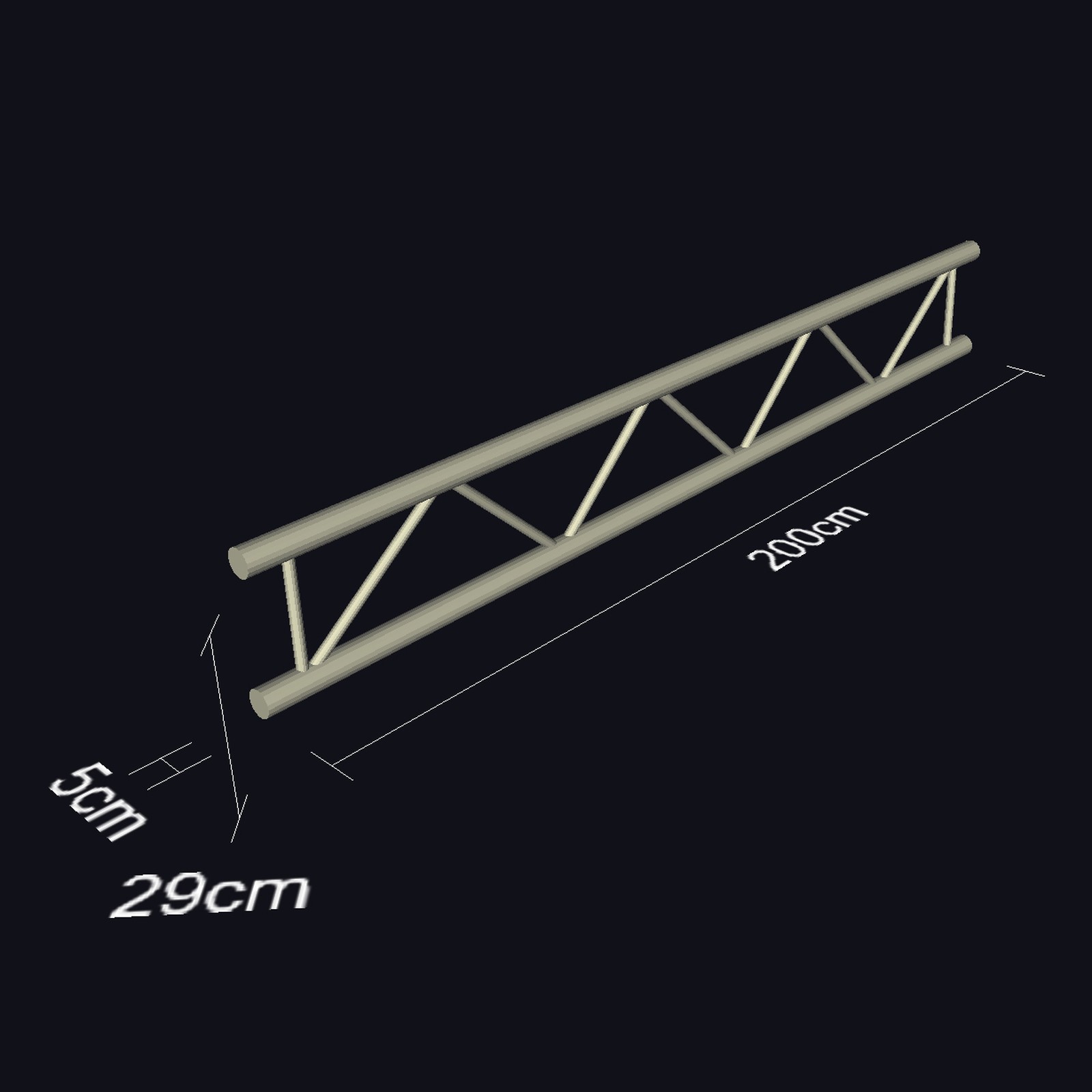 Global Truss F32200-B Truss 2.0 m Black