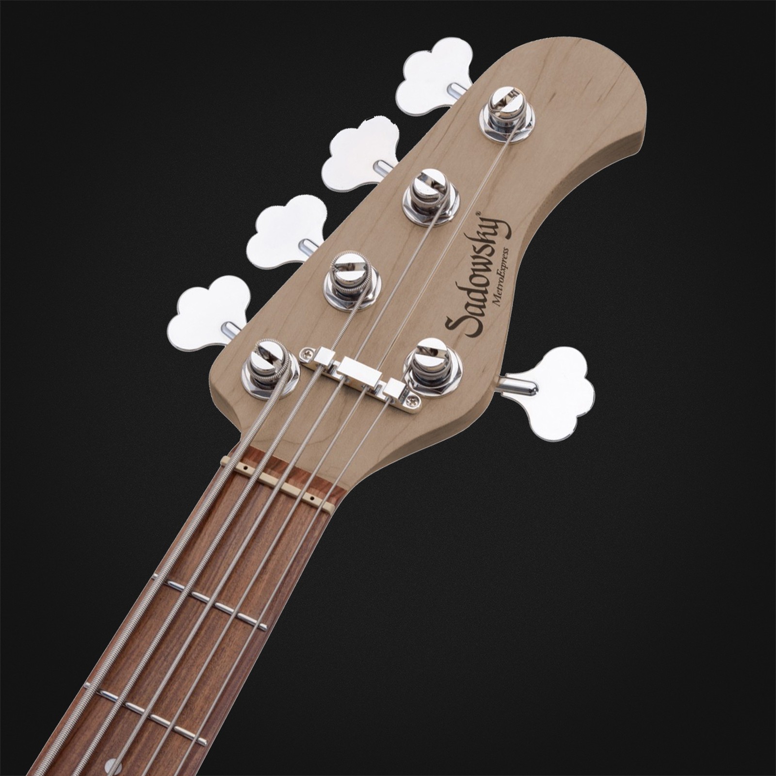 Headstock, Sadowsky MetroExpress 21 Vintage JJ5 Morado White, five-string bass