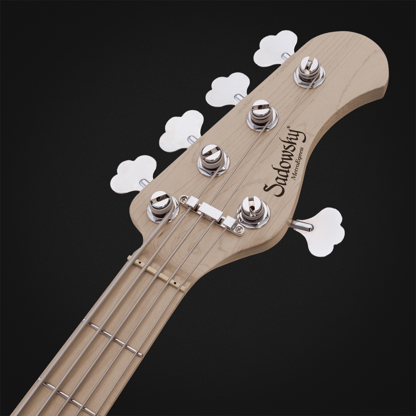Sadowsky MetroExp21 HybPJ5 RM BK, five-string bass guitar, headstock