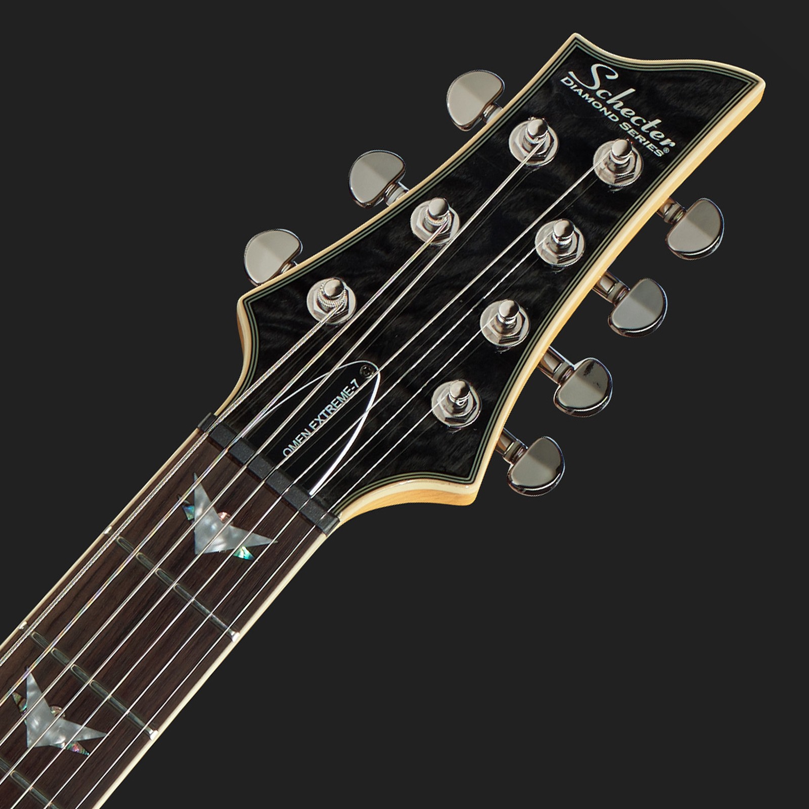 Schecter Omen Extreme 7 E-Gitarre Kopfplatte
