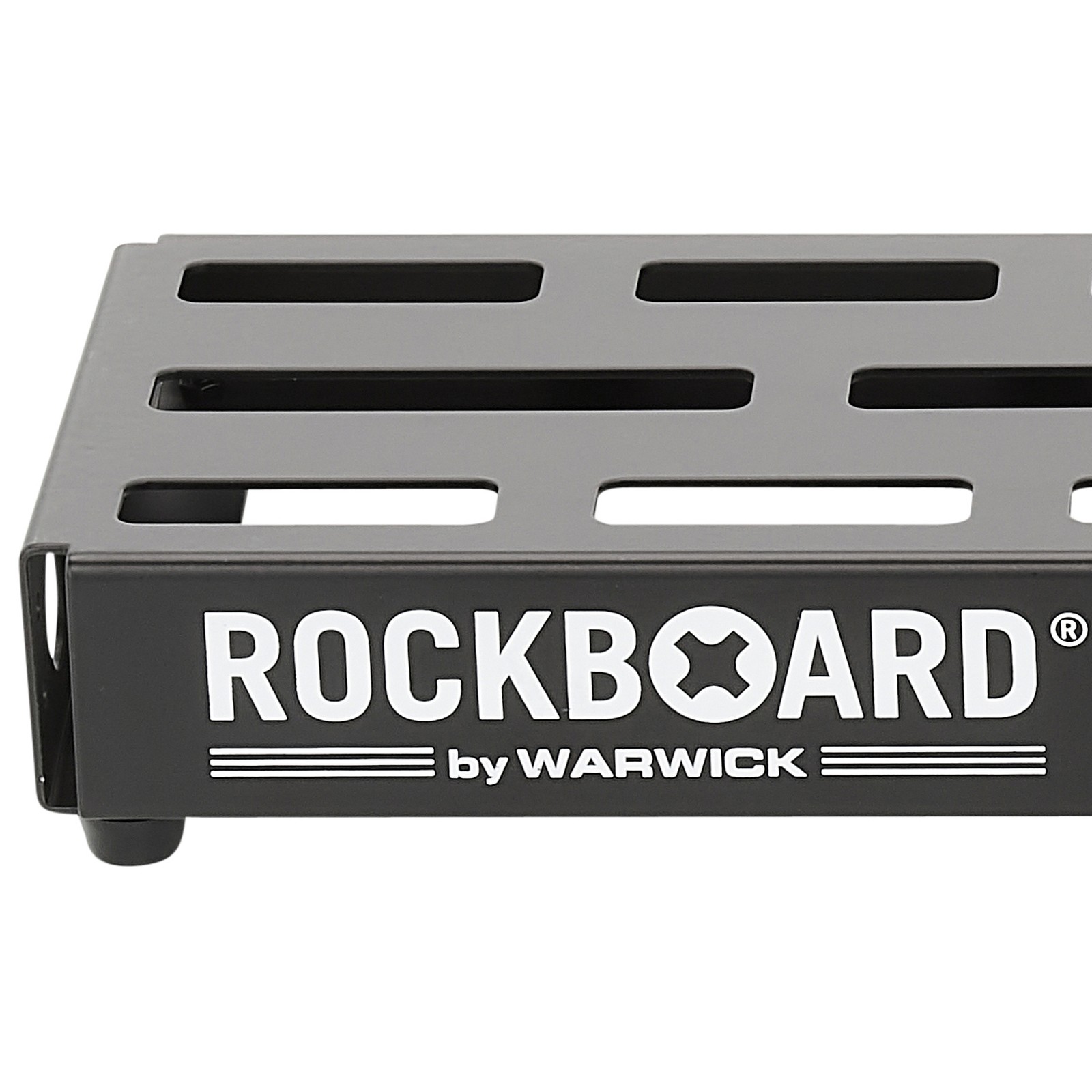 Manufacturer logo on the RockBoard DUO 2.1 pedalboard