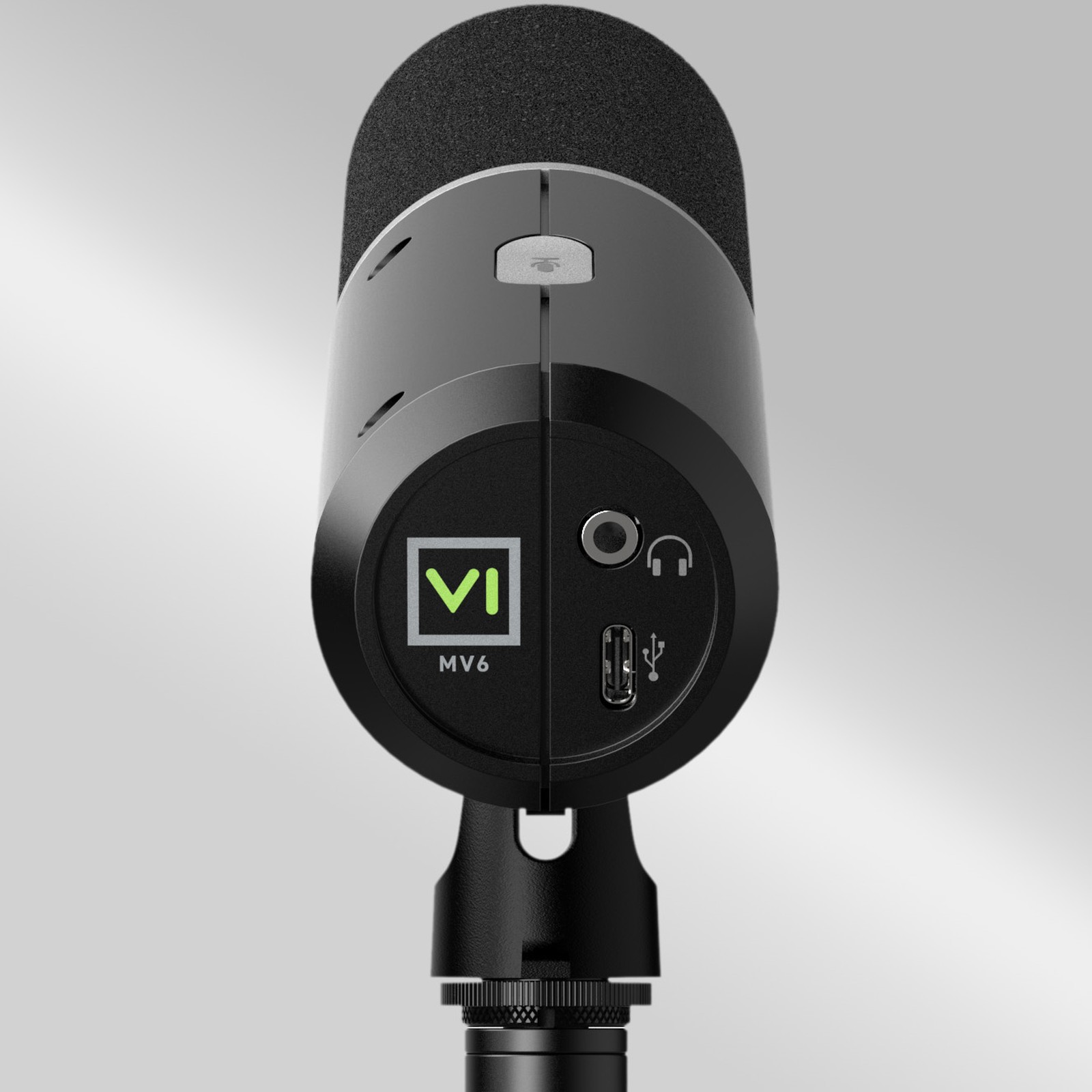 Anschlüsse auf der Rückseite des Shure MV6 Gen2 