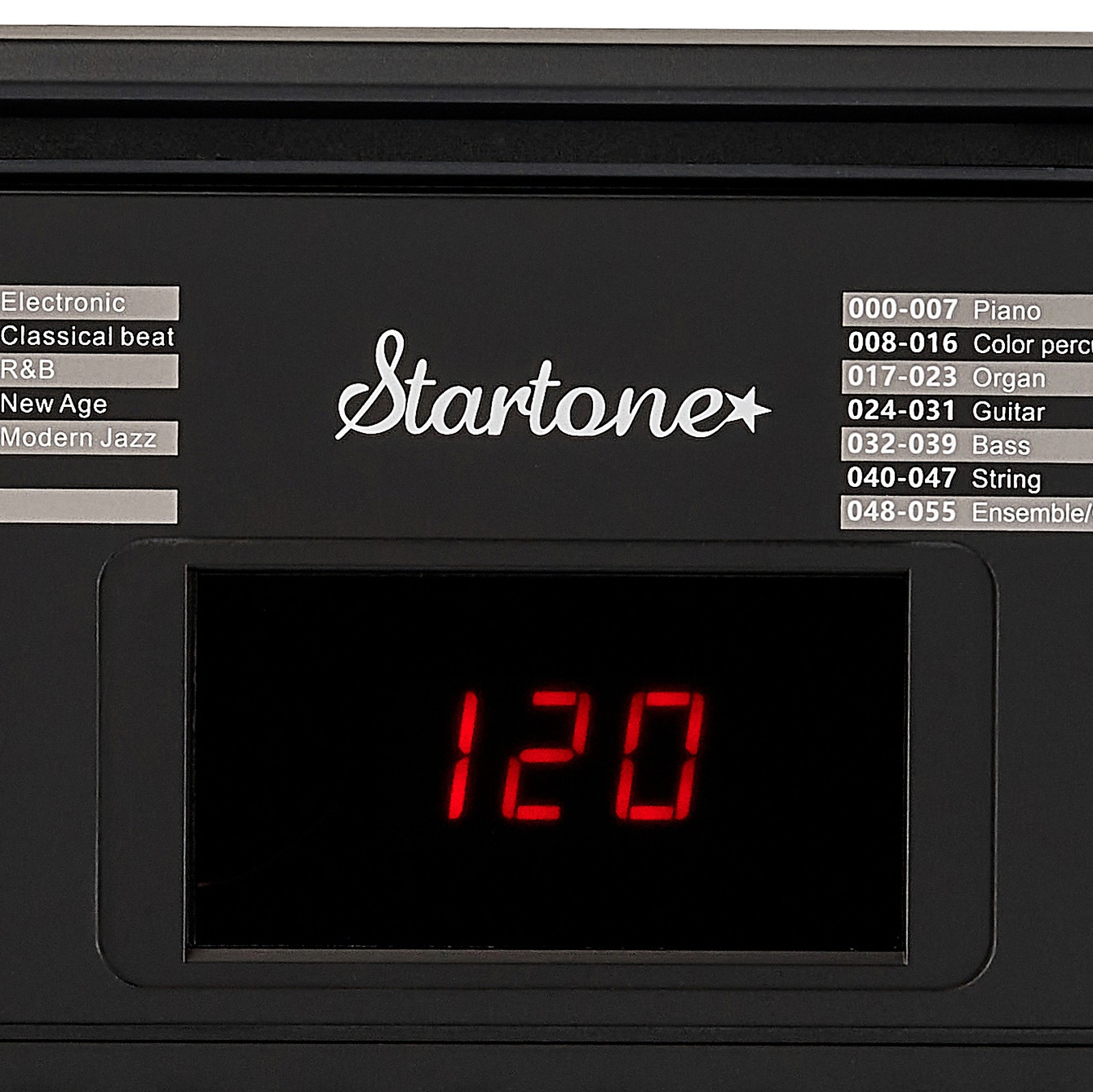 Display on the Startone BK-54 keyboard