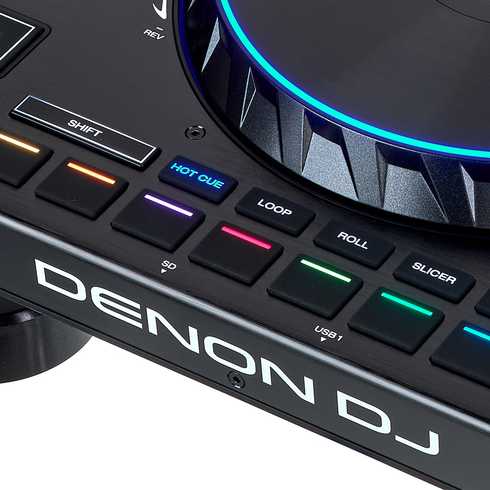 Performance pads of the Denon DJ SC6000 Prime DJ Media Player