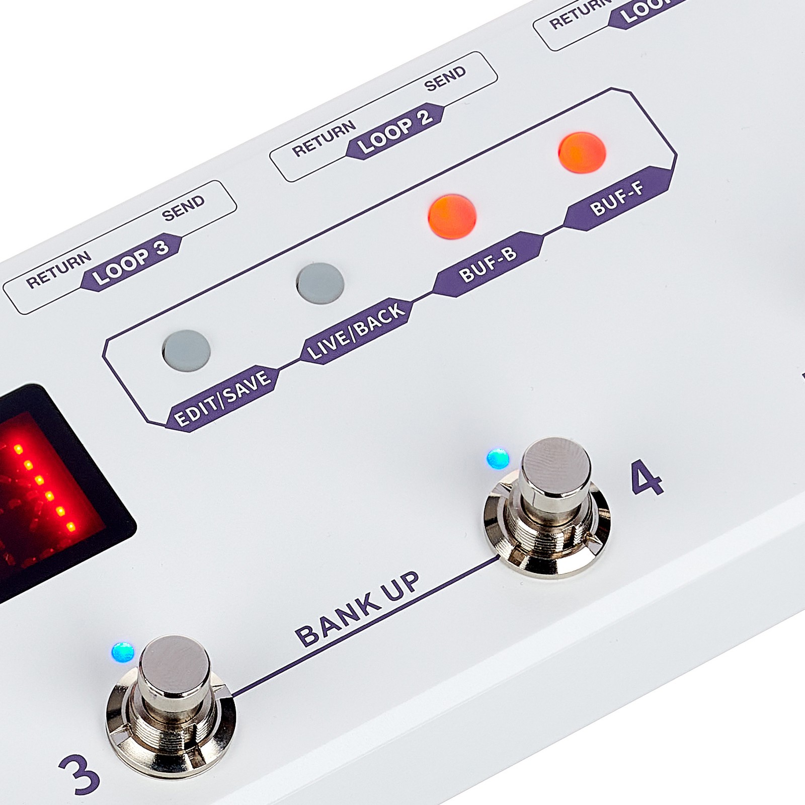 Control elements on the Mooer Pedal Controller L6 MKII