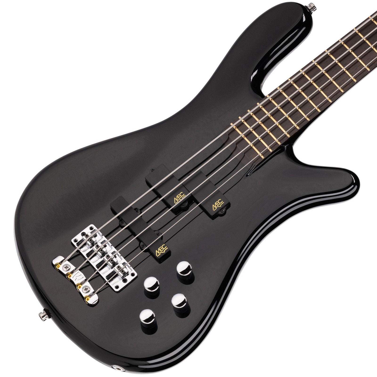 Top, Warwick RockBass Streamer Neckthru I 4 Black, electric bass guitar