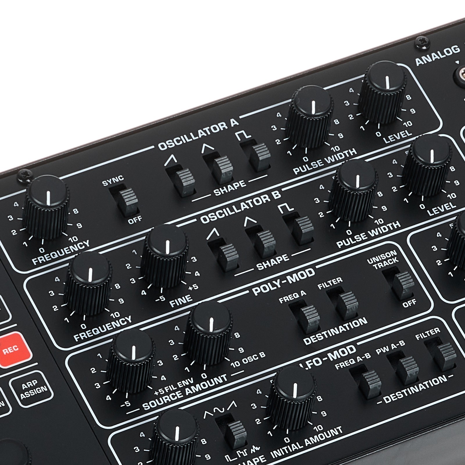 Oscillator Section of the Behringer Pro-800 analogue 8-voice polyphonic synthesizer