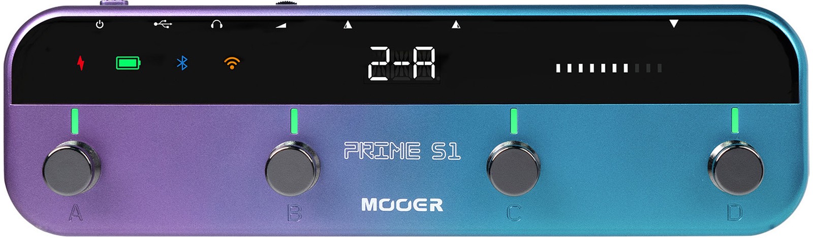 Front View of the Mooer Prime S1 Multi Effects Pedal