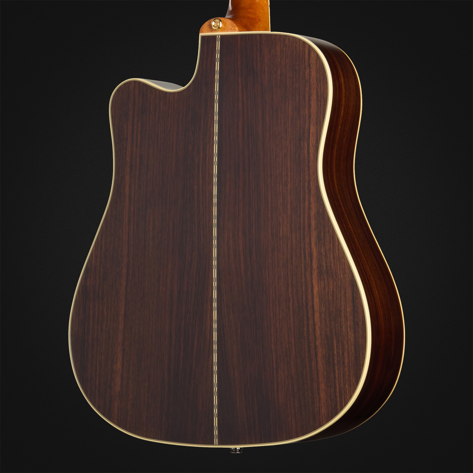 Epiphone Hummingbird Deluxe EC NA IBC, acoustic guitar, rear view