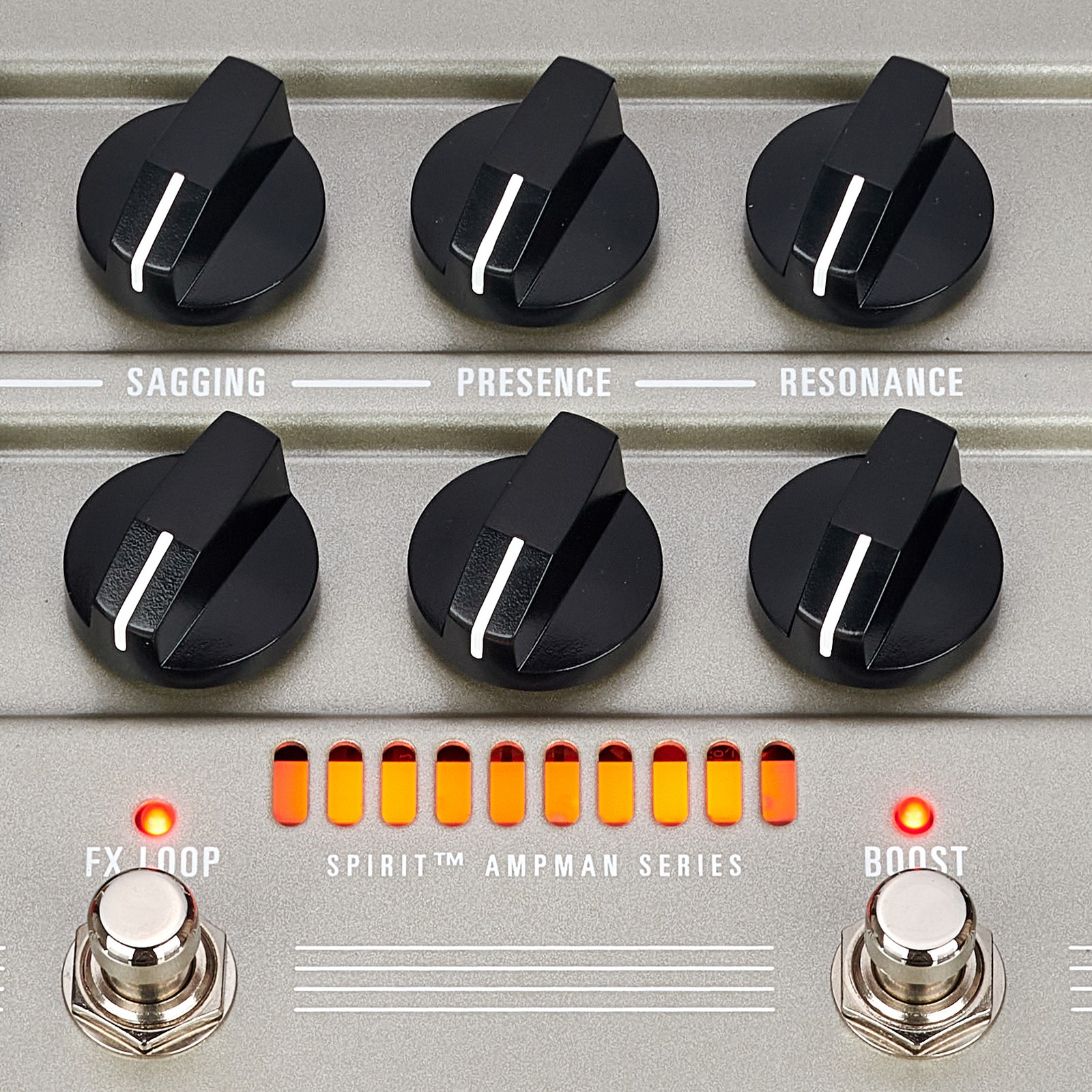 Controlli e spie dell’Hughes & Kettner Spirit AmpMan Classic