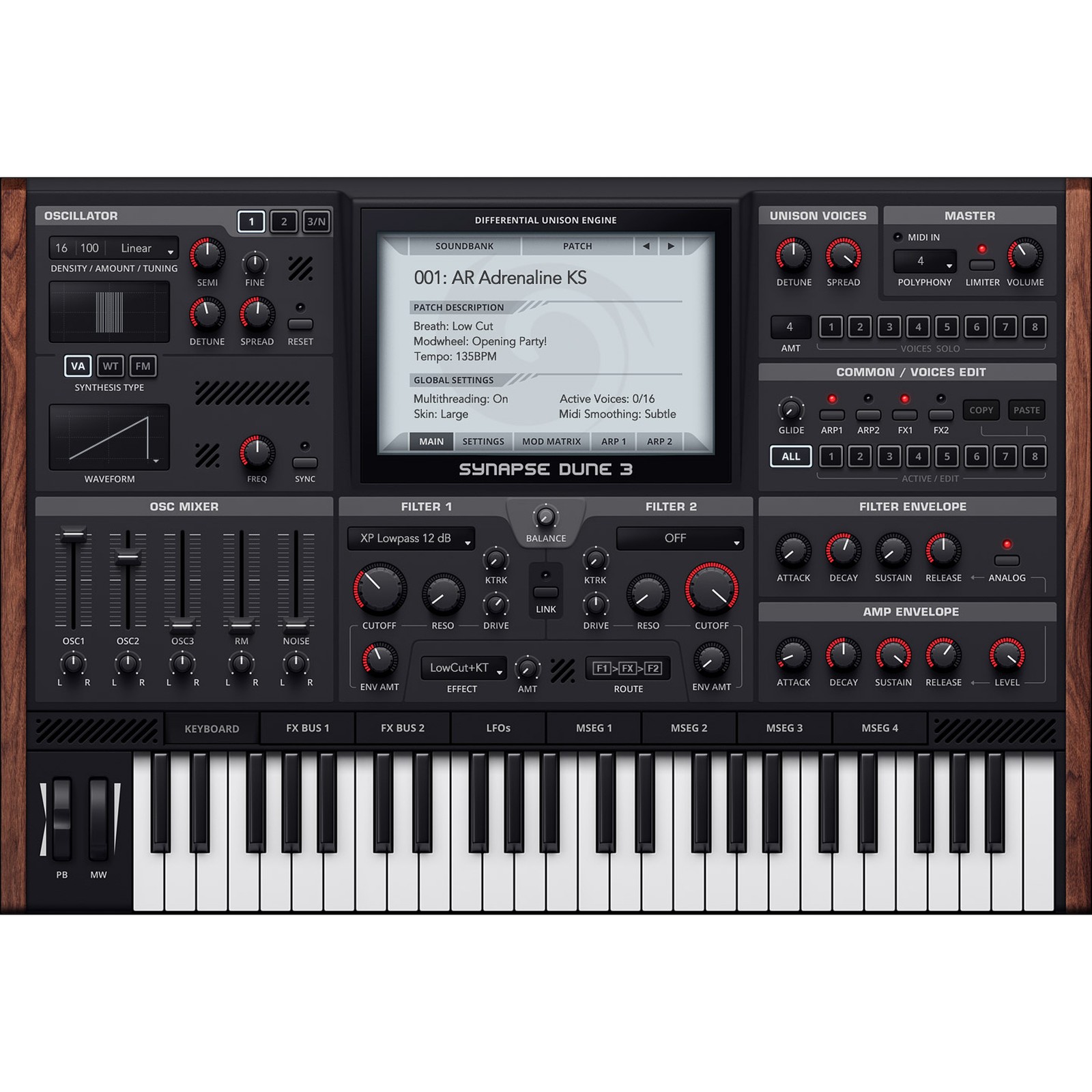 Synapse Audio Dune 3 virtual synthesizer
