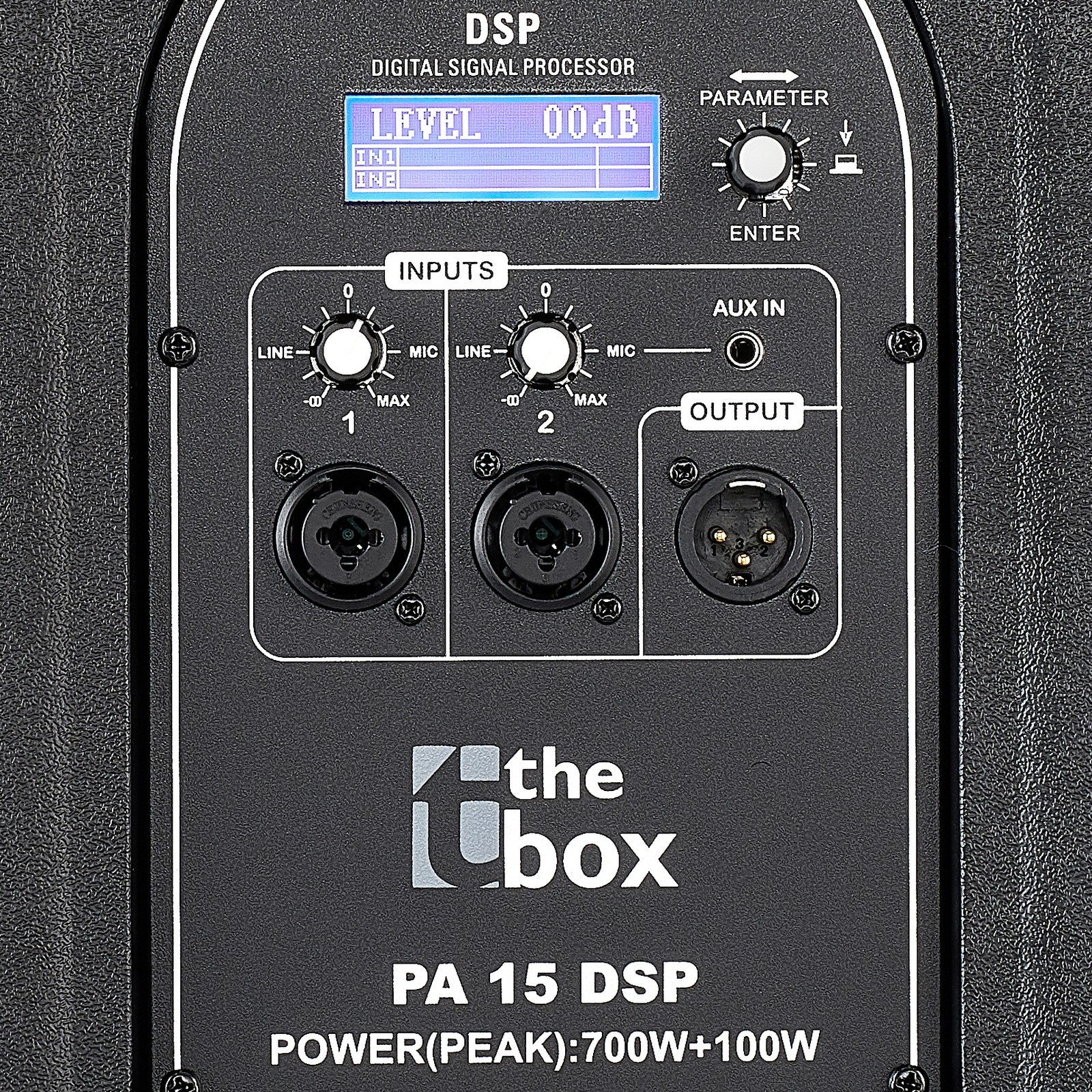 Rückseite des the box PA 15 DSP