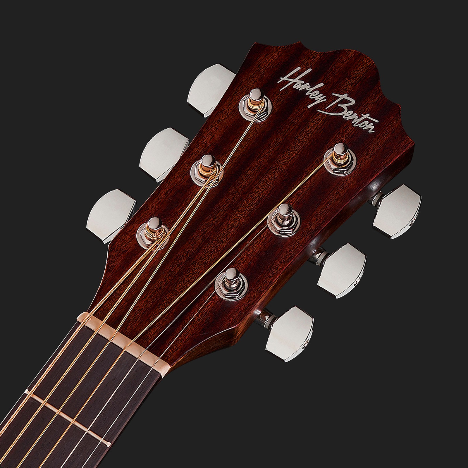 Tête de la guitare western Harley Benton Delta Blues MJCE avec micro