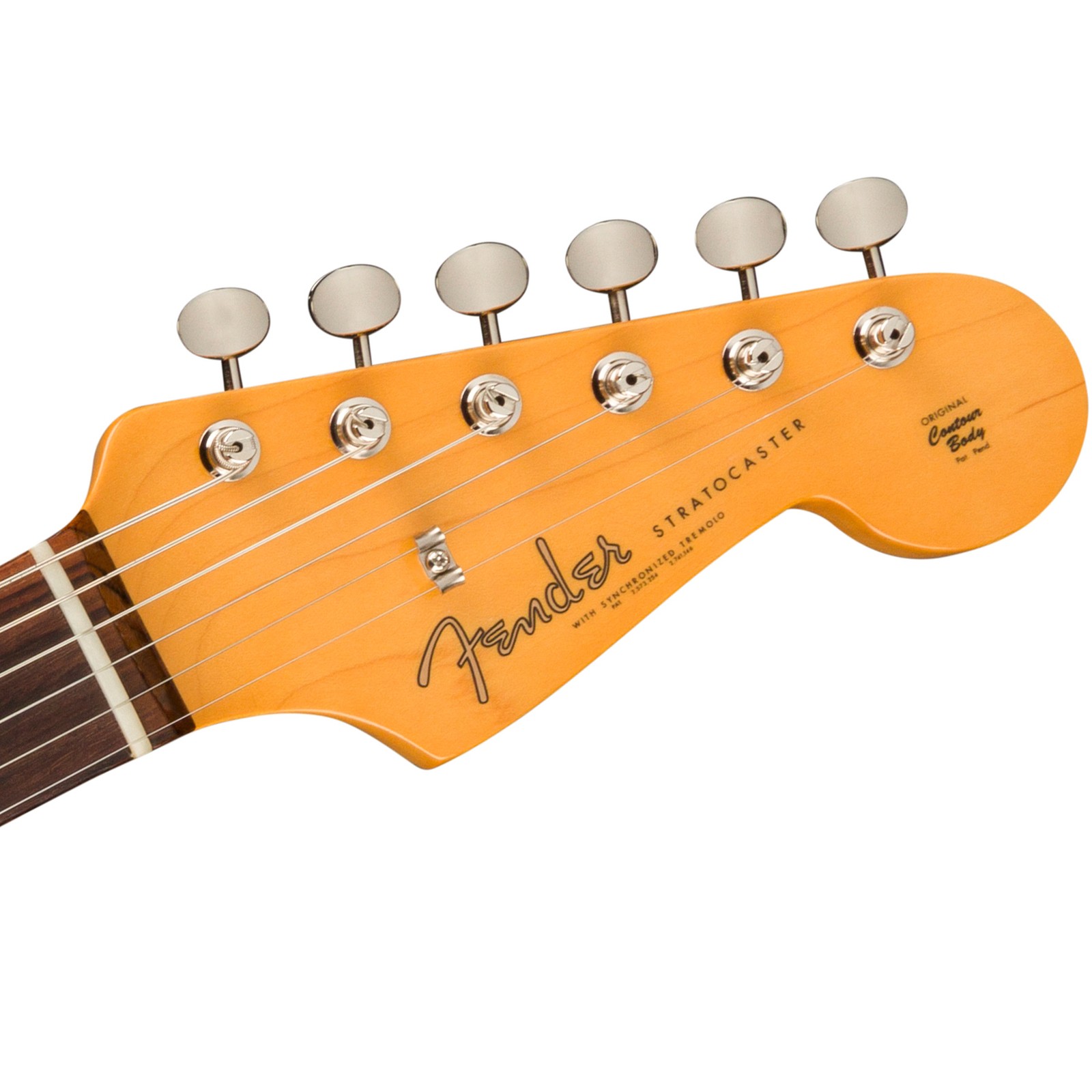 Fender E-Gitarre Stratocaster American Vintage II Fiesta Red Kopfplatte Logo