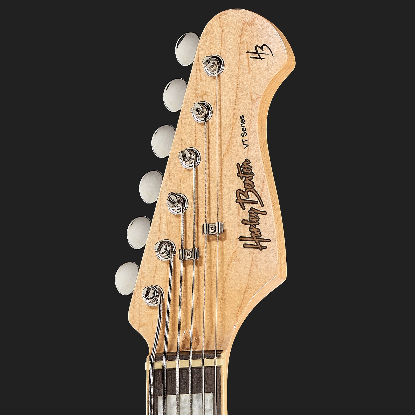 Placa del cabezal del Harley Benton GuitarBass VS Vintage Series 6-Saiter Bass-/Baritongitarre