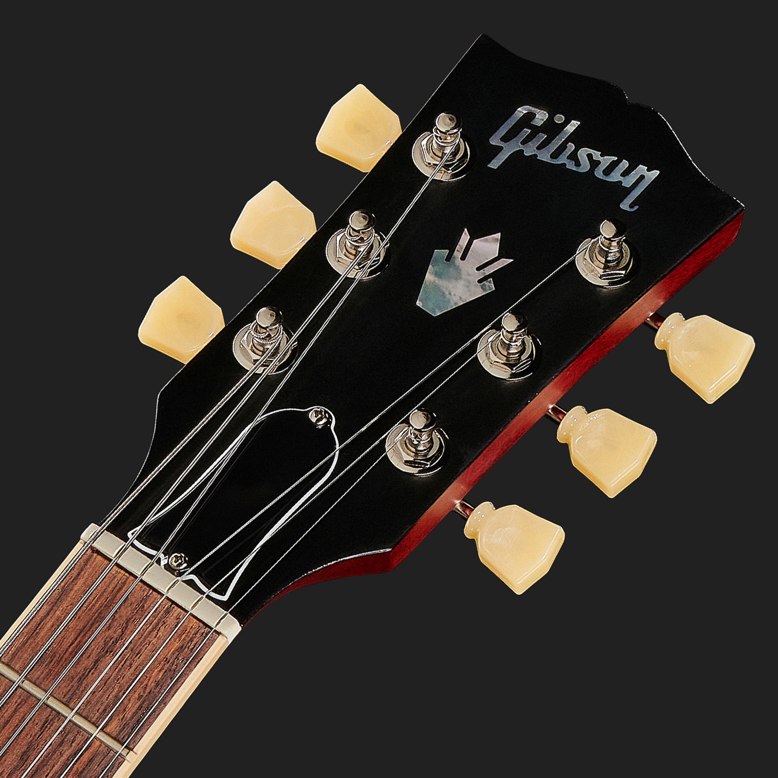 Kopfplatte der Gibson ES-335 Satin Cherry E-Gitarre